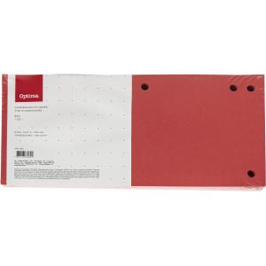 Pregradni karton 240x105mm rdeč 100/1