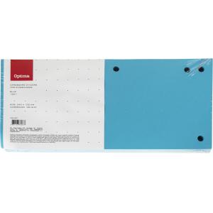 Pregradni karton 240x105mm modra,100/1