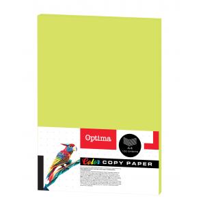 Papir fotok Optima A4 100/1 fluogreen 75