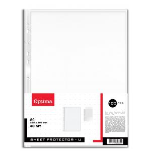 Ovojnica-U mapa, 11 lukenj 40mik 100 kos