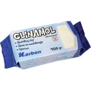 Modelirna masa Glinamol, bela, 450g