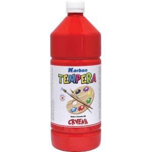BARV. TEMPERA KARBON RDEČA 1000ML