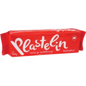 PLASTELIN KARBON RDEČ 500G