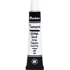 BARV. TEMPERA KARBON 18ml 10/1 ČRNA