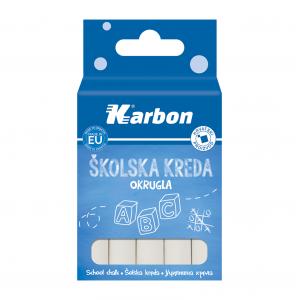 Kreda KARBON, bela, okrogla 10 kosov
