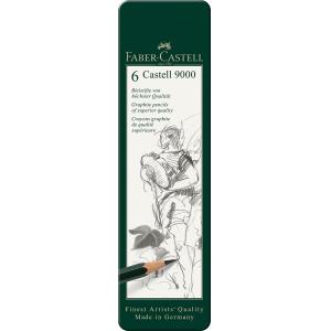 Set Faber-Castell Castell 9000 6/1 HB-8B