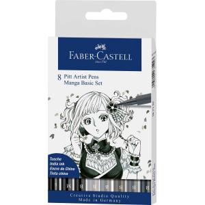 Flomastri Faber-Castell Pitt Manga B 8/1