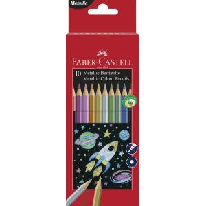 Barvice FABER-CASTELL, hex metal 10/1