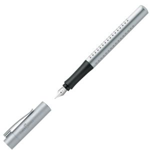 Nalivnik FABER-CASTELL grip M srebrn