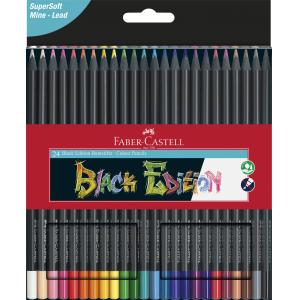 Barvice FABER-CASTELL,black  24/1