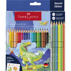Barvice  faber-castell dino 18+6
