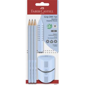 SVINČNIK SET FABER-CASTELL GRIP SKY BLUE