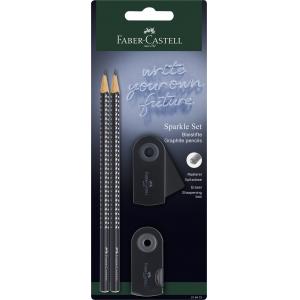 SVINČNIK SET FABER-CASTELL SPARKLE BLACK