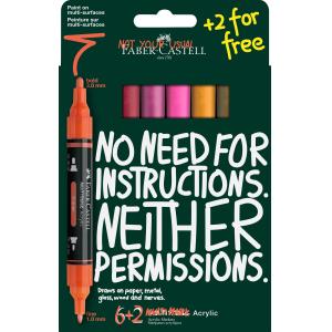 MARKER FC ACRYL MULTI FLAME 6+2