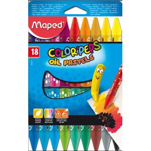 Voščene barvice MAPED Oljne 18/1