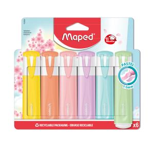 Fluo marker MAPED pastel 6/1