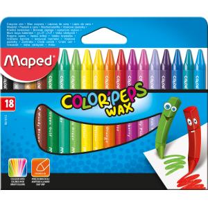 Voščene barvice MAPED Wax 18/1