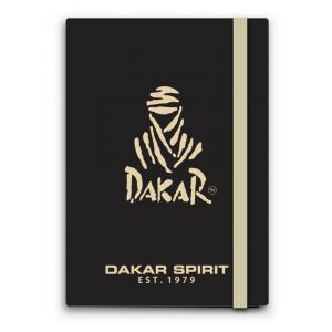 Notes trdi z elastiko A6, DAKAR črtast