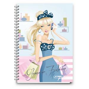 ZVEZEK ŠPIRALA STREET FASHION A4 1R 80L