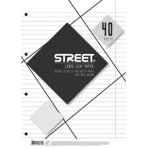 Vložni listi Street,A4 , črte, 40 listov