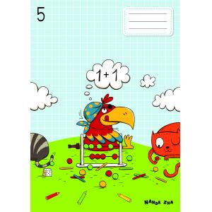 ZVEZEK NANDE ZNA A4 123, 1cm karo