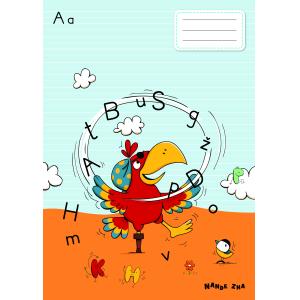 ZVEZEK NANDE ZNA A4,male/velike tiskane