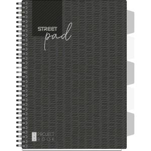 ZVEZEK ŠPIRALA S.PAD BLACK A4 5M 100L PR