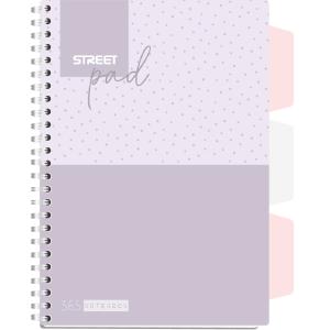 ZVEZEK ŠPIRALA S.PAD DOTS A5 5M 100L PR