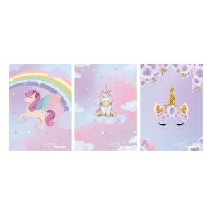 Zvezek Street Unicorn A4 črte z robom