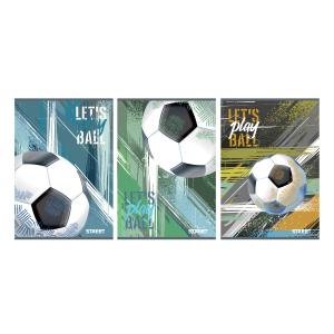 Zvezek Street Footbal A4 mali karo