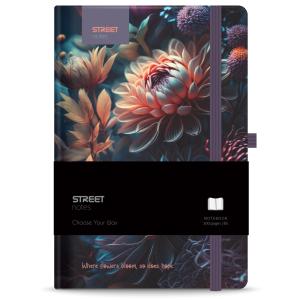 NOTES Z ELASTIKO FLOWERS BLOSSOM B5 96L