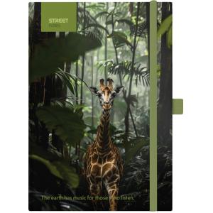 NOTES Z ELASTIKO ANIMALS GIRAFFE A5 96L
