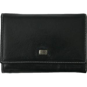 Ženska usnjena denarnica črna