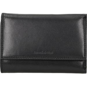 Usnjena denarnica Leonardo ženska črna